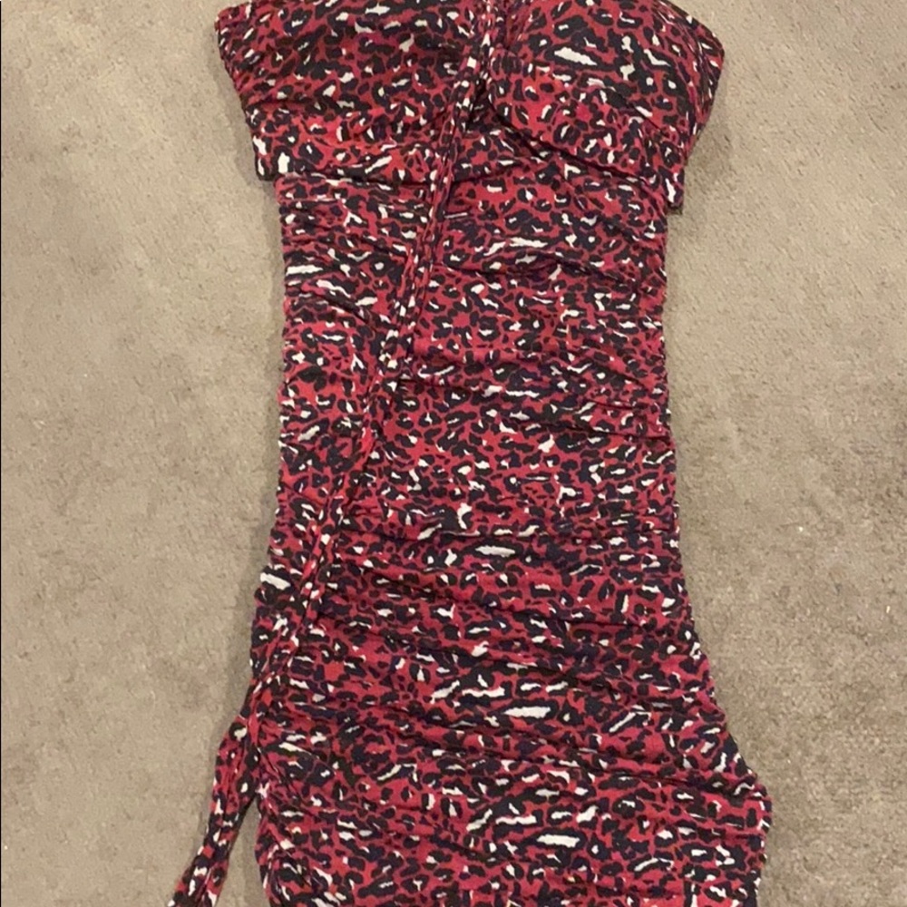 Scrunch red tub dress